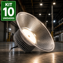 Kit 10 Luminária Industrial LED 200W High Bay Potente