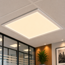 Painel LED Embutir 62x62cm Slim 48W Branco Quente