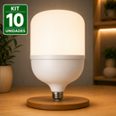 Kit 10 Lâmpada LED Bulbo 100W Super Branca Econômica Bivolt